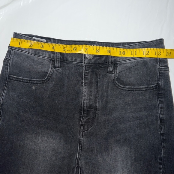 American Eagle Outfitters Highest Rise Jegging Jeans Lace up Black Size 6 - Picture 12 of 16